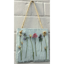 Cut flowers hanging plaque