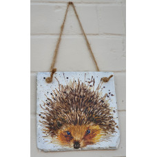 Cute hedgehog hanging plaque