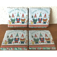 Gnome sweet gnome slate coasters
