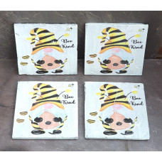 Bee Kind slate coasters