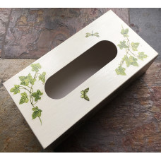 Fern and Ivy wooden tissue box cover
